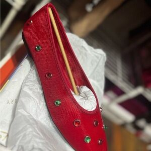 Katy Perry Collections Red Gem Flats